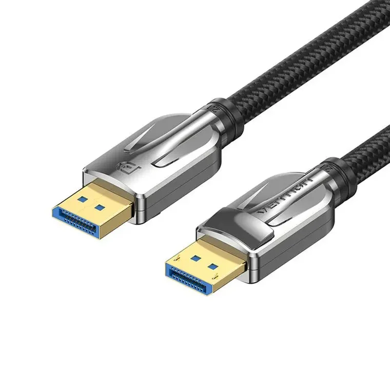 DisplayPort კაბელი · Vention HGABH 16K / 30 Hz DisplayPort 2.1 Cable 2m (Black)