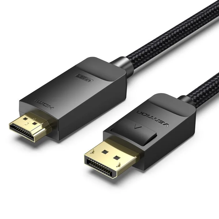 DysplayPort to HDMI გადამყვანი · Vention HFKBG 4K / 60 Hz DP to HDMI Cable 1.5m (Black)