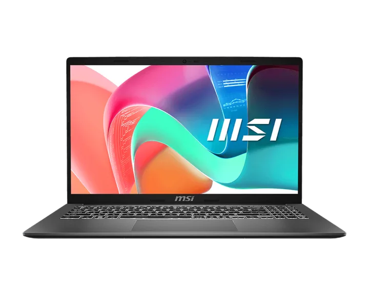 საოფისე ლეპტოპი · MSI Modern 15 15.6" IPS FHD, 60 Hz, Intel Core 7 150U, 16 GB RAM, 512 GB SSD, Intel Graphics (Platinum Gray)