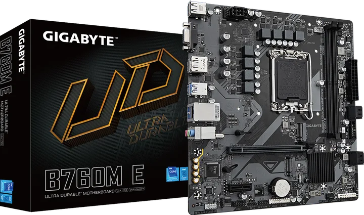 დედაპლატა · Gigabyte B760M E mATX DDR5, LGA 1700