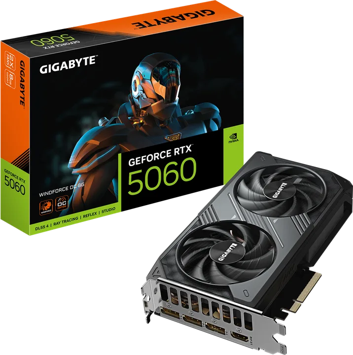 ვიდეობარათი · Gigabyte RTX 5060 Windforce OC 8 GB