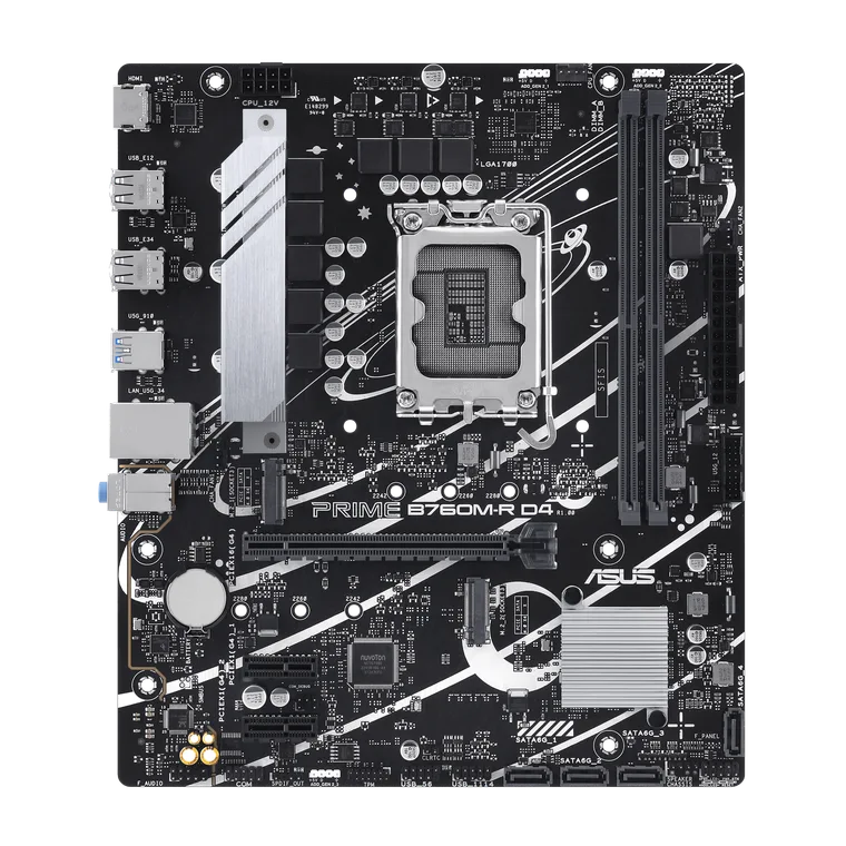 დედაპლატა · Asus Prime B760M-R D4, mATX DDR4, LGA 1700