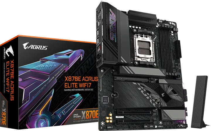 დედაპლატა · Gigabyte X870E Aorus Elite Wi-Fi7 ATX DDR5, LGA AM5