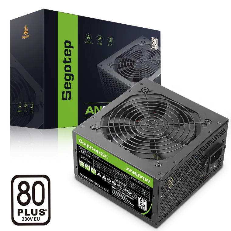 კვების ბლოკი · Segotep AN650W ATX Power Supply, 80 Plus Efficiency (Black)