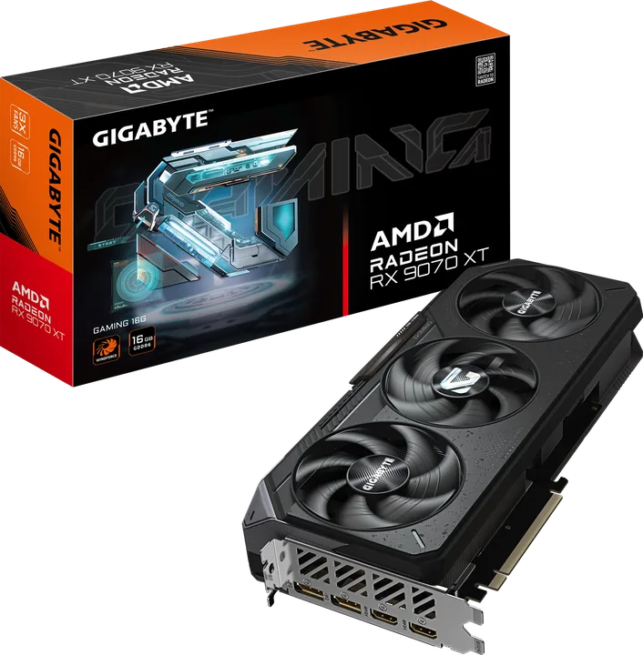 ვიდეობარათი · Gigabyte RX 9070 XT Gaming 16 GB