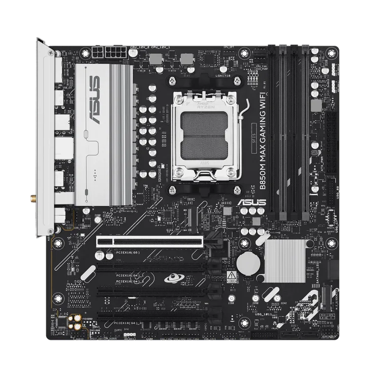 დედაპლატა · Asus B850M MAX Gaming Wi-Fi, mATX DDR5, AM5