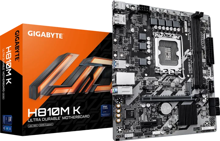 დედაპლატა · Gigabyte H810M K mATX DDR5, LGA 1851