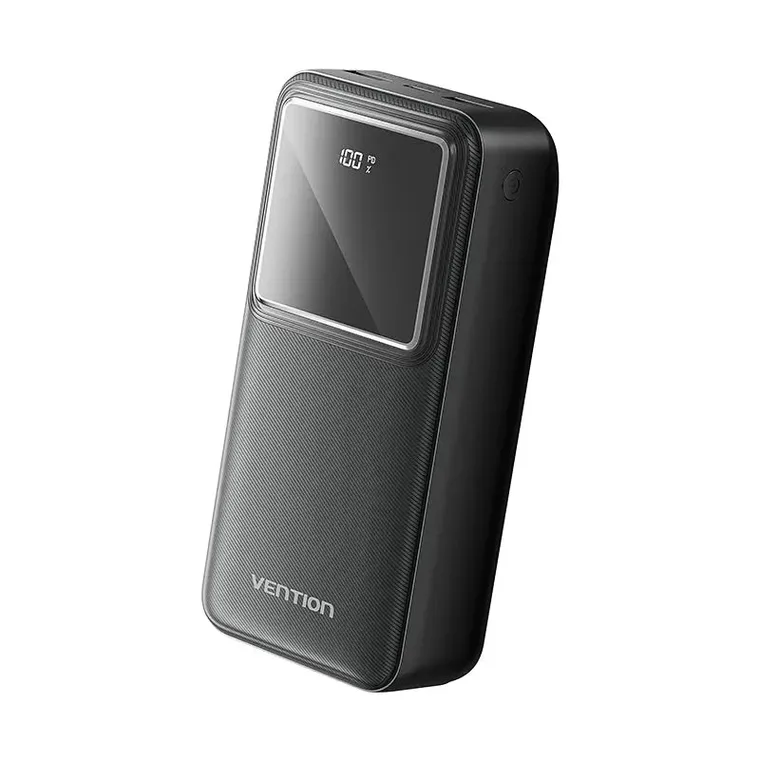 პორტატული დამტენი · Vention FHMB0 30000mAh 22.5W Power Bank with LED Display (Black)