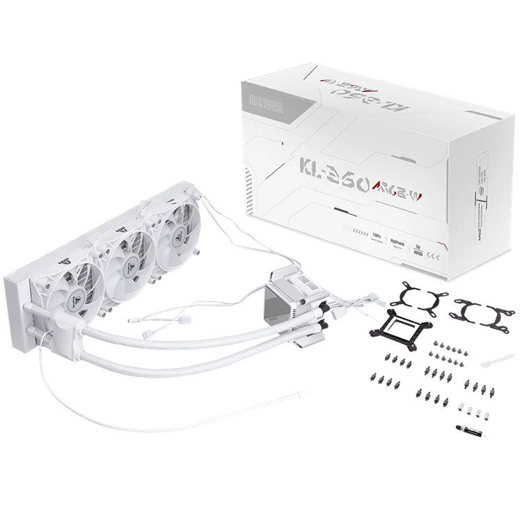 პროცესორის ქულერი · Segotep KL-360 ARGB (White)