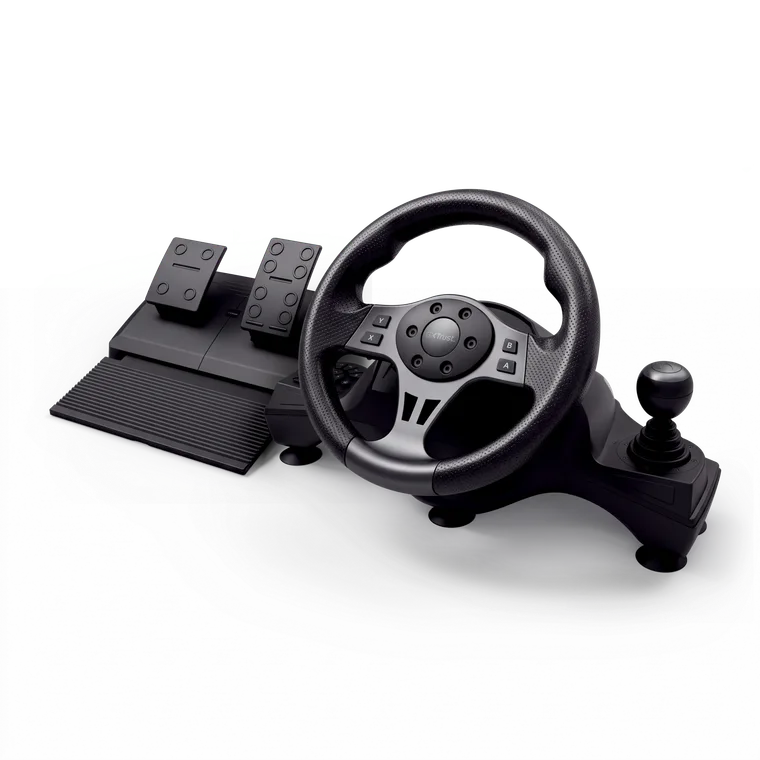 გეიმერული საჭე · Trust GXT 289 Movi Movi Racing Wheel (Black)