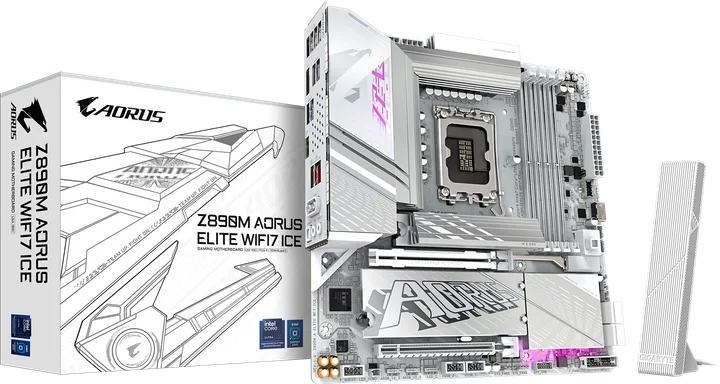 დედაპლატა · Gigabyte Z890M Aorus Elite Wi-Fi7 ICE mATX DDR5, LGA 1851