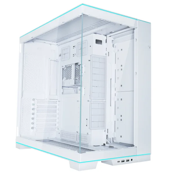 კომპიუტერის ქეისი · Lian Li O11 Dynamic EVO RGB - Mid Tower, E-ATX, Desktop Gaming PC Case, Panoramic Tempered Glass, Up to 420mm Radiator Support, Type-C - Without Fans (White)