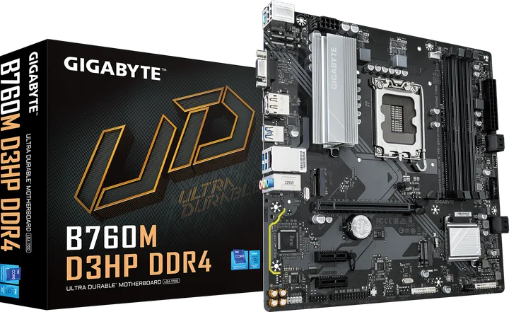 დედაპლატა · Gigabyte B760M D3HP mATX DDR4, LGA 1700