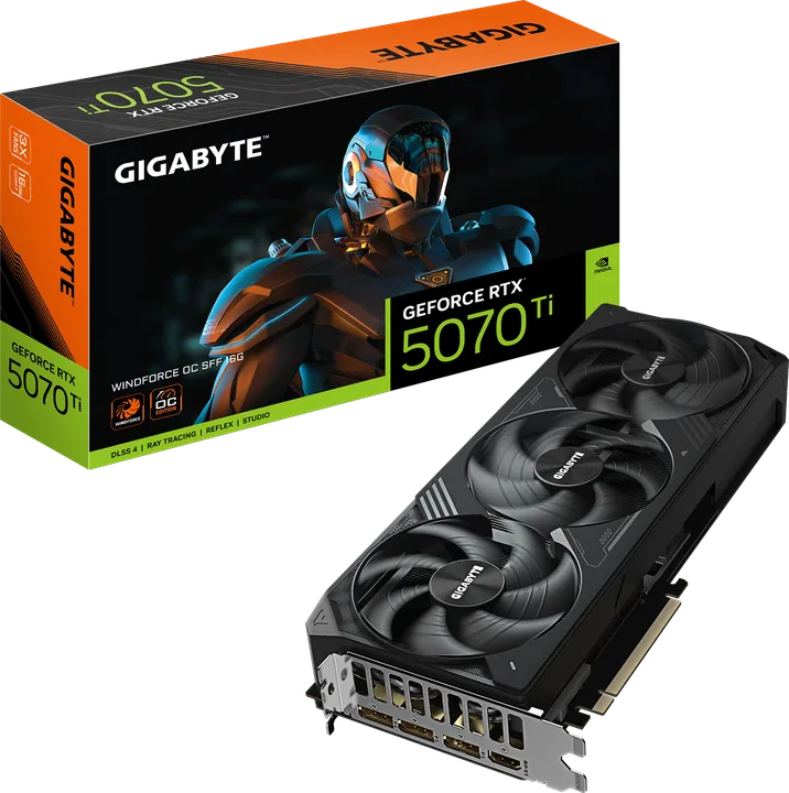 ვიდეობარათი · Gigabyte RTX 5070 Ti Windforce OC SFF 16 GB