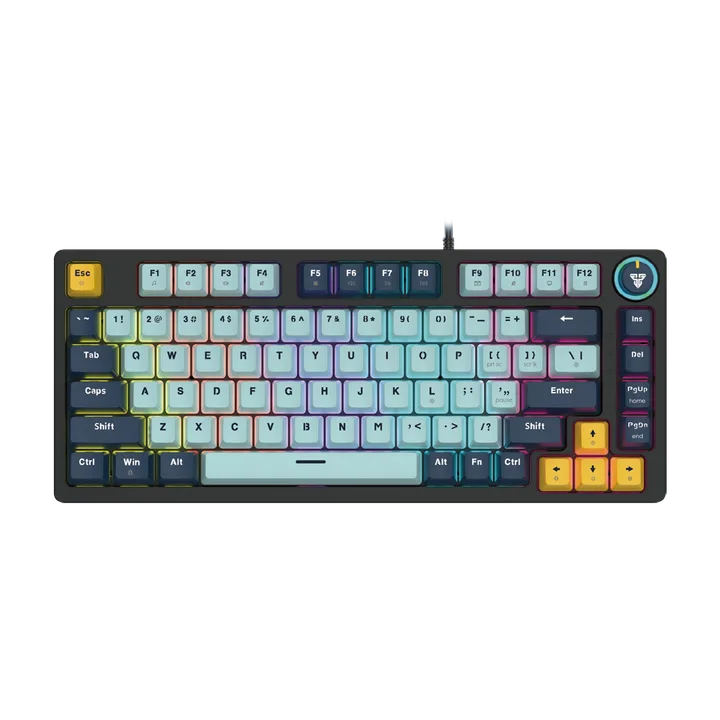გეიმინგ კლავიატურა · Fantech ATOM81 MK875V2 Mizu Edition Mechanical Keyboard with Rosie Switch (Sky Blue)
