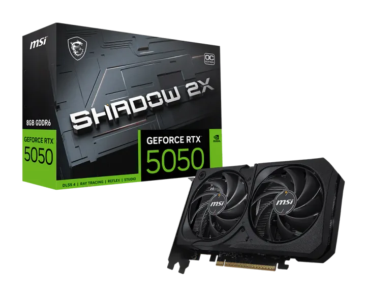 ვიდეობარათი · MSI RTX 5050 Shadow 2X OC 8 GB