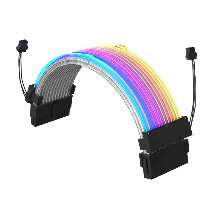 PSU კაბელის დამაგრძელებელი · Redragon GCP06 24PIN ARGB Lighting Extension Cable