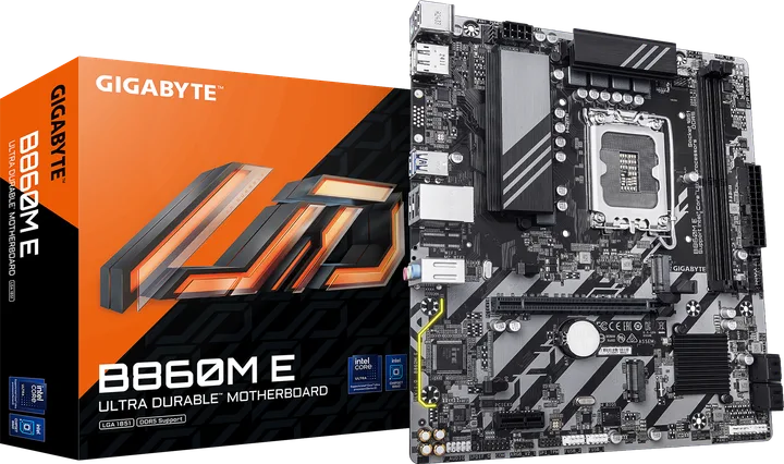 დედაპლატა · Gigabyte B860M E mATX DDR5, LGA 1851