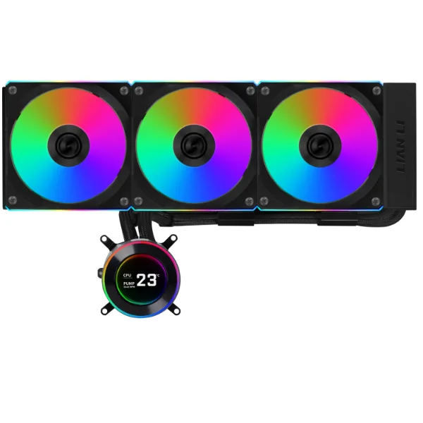პროცესორის ქულერი · Lian Li Hydroshift II LCD-C 360CL (Black)
