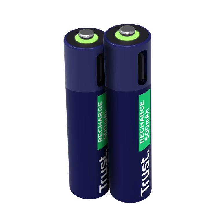 ელემენტი · Trust 500mAh AAA USB-C Rechargable Batteries (2-Pc)