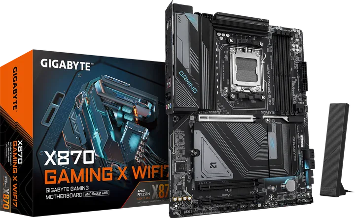 დედაპლატა · Gigabyte X870 Gaming X Wi-Fi7