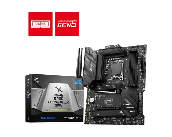 დედაპლატა · MSI MAG B760 Tomahawk Wi-Fi ATX DDR5, LGA 1700