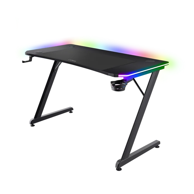 გეიმინგ მაგიდა · Trust GXT 710 Luminus PRO RGB Desk (Black)